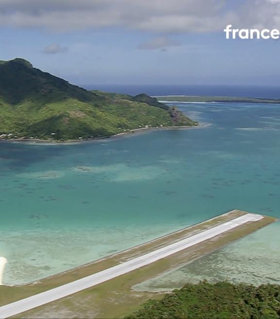 Piste d'aéroport en Polynésie